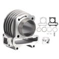 thumbnail image 3 of Cylinder Assembly Engine Cylinder Rebuild Engine Cylinder Rebuild Kit W/Piston Ring Pin Gasket Moped Scooter Fit For GY6 80CC, 3 of 8