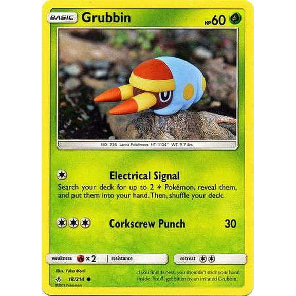 Pokemon Unbroken Bonds Grubbin #18