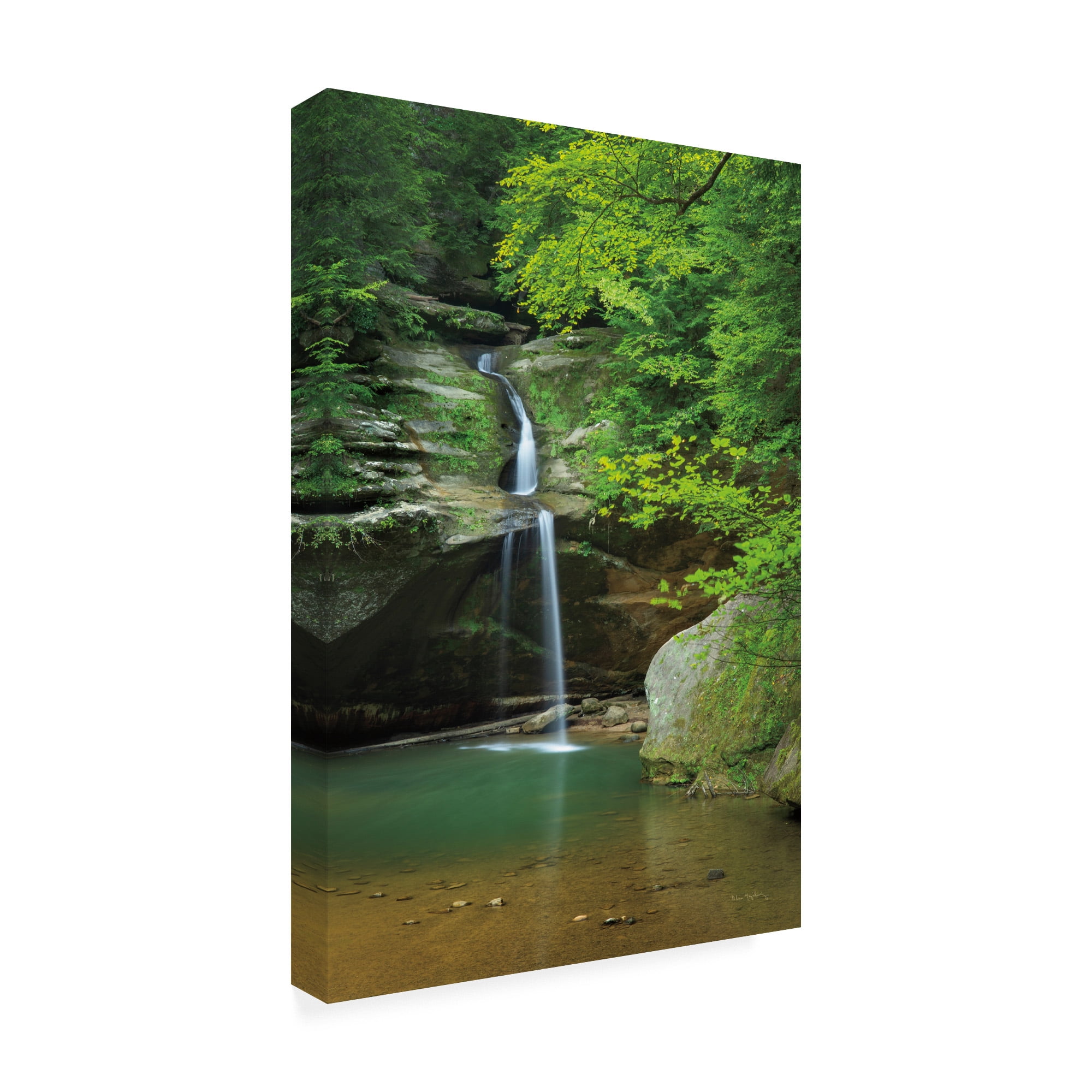 Trademark Fine Art 'Lower Falls Old Mans Cave' Canvas Art by Alan Majchrowicz