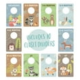thumbnail image 2 of Woodland Closet Clothing Size Dividers / Closet Organizer For Newborn Baby To 4T Clothes / Forest Animal Baby Closet Size Dividers, 2 of 6