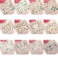 thumbnail image 3 of Nails Art Sticker Merry Christmas 3D Nails art Golden Elements Nail Wrap Sticker Tips DIY Manicura Stickers Tool, 3 of 6