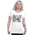 thumbnail image 4 of US Air Force Property of USAF Logo Women's T Shirt Ladies Tee Brisco Brands X, 4 of 5