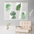 thumbnail image 4 of PixonSign Adhesive Wall Art Green Palm Leaf Forest Fern Posters, Set of 4 Nature Wilderness Tropical Plants Canvas Prints, Floral Botanical Illustrations Wall Décor for Home - 11"x14", 4 of 5