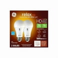 thumbnail image 2 of GE 93127613 Relax HD LED Light Bulbs, Soft White, 1100 Lumens, 13 Watt, 2-Pk. - Quantity 1, 2 of 3