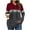 Wine, variant on qelini Hoodies for Women Ribbed Pullover Hooded Long Sleeve Sweatshirts Colorblock Knitted Tops Dressy Warm Clothes