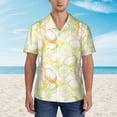 thumbnail image 4 of Easygdp Lemon Potatoes Men's Hawaiian Shirts Print Lapel Short Sleeve for Beach, vacation, party, casual occasions - Large, 4 of 9