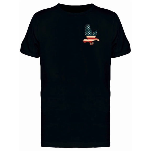 Eagle Usa Flag Pocket Doodle T-Shirt Men -Image by Shutterstock, Male 3X-Large
