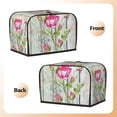 thumbnail image 3 of Daiia Vintage Wood Background with Floral Pattern 2 slice Toaster Cover, Toaster Appliance Dust-proof Cover For Kitchen Small Appliance Dust Cover and Fingerprint Protection, 3 of 7