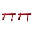 thumbnail image 2 of Ruiboury Lightweight Aluminum Alloy Handlebar Extender Mountain Bike Front Light Bracket Lamp Flashlight Mounted Bar red 2Set, 2 of 6