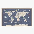 thumbnail image 3 of World Map Area Rugs, Cartoon Animals Kids Rug, Ocean Educational Rug Multipurpose Washable Rug For Children Bedrooms And Playroom 4' x 6', 3 of 6