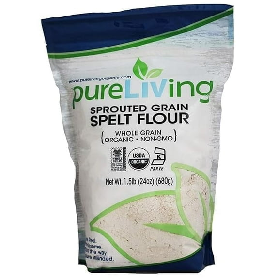 Pure Living Organic Sprouted Grain Spelt Flour - 1.5 lb