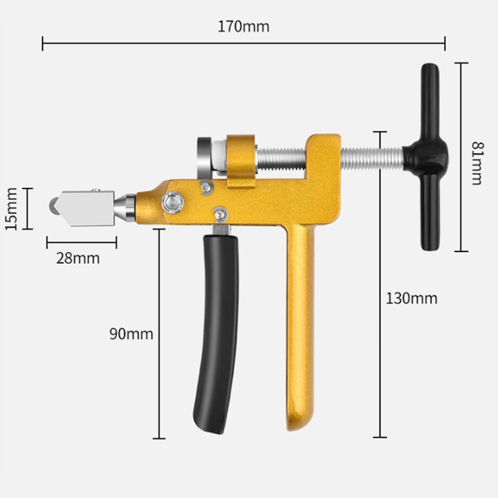 3 In 1 Glass Tile Cutter Set With Cutter Wheel Tile Opener Manual Tool For Diy Fangkenuo