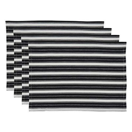 

Fennco Styles Classic Striped Cotton Decorative Table Runner 16 W x 72 L - Black & White Table Cover for Banquets Special Events Everyday Use and Home DÃ©cor