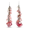 thumbnail image 2 of Red Cluster Shell and Glass Drop Sterling Silver Earrings, 2 of 6