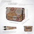 thumbnail image 7 of ZUXONGSY Boho Mandala Print Shoulder Bag for Women Lightweight Crossbody Travel Purse Casual Satchel with Adjustable Wide Strap for Shopping Working, 7 of 7