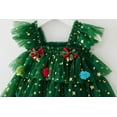 thumbnail image 6 of WIBACKER 6M-6T Toddler Baby Girl Christmas Dress With Headband Kids Star Sequins Layered Tulle Dress Girls Cake Smash Xmas Tree Dresses, 6 of 9