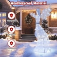 thumbnail image 6 of Yescom 5 Ft Lighted Christmas Angel 100 LED Twinkling with Metal/Mesh for Xmas Decoration Outdoor Indoor Yard Lawn Living Room Display, 6 of 9