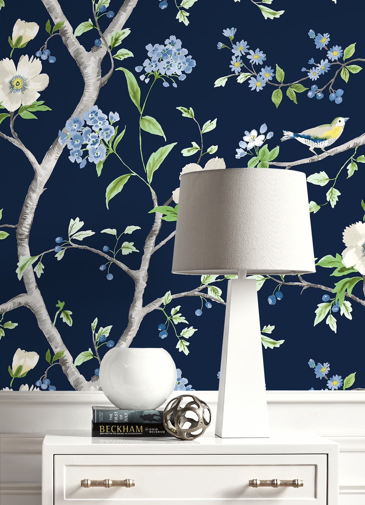 Lillian August Floral Trail Peel and Stick Wallpaper