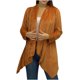 thumbnail image 2 of Pntutb Moda Mujer Manga Larga Suelta Color Sólido Solapa Felpa Cardigan Abrigo Blusa Liquidación Pntutb Pntutb-7042, 2 of 8