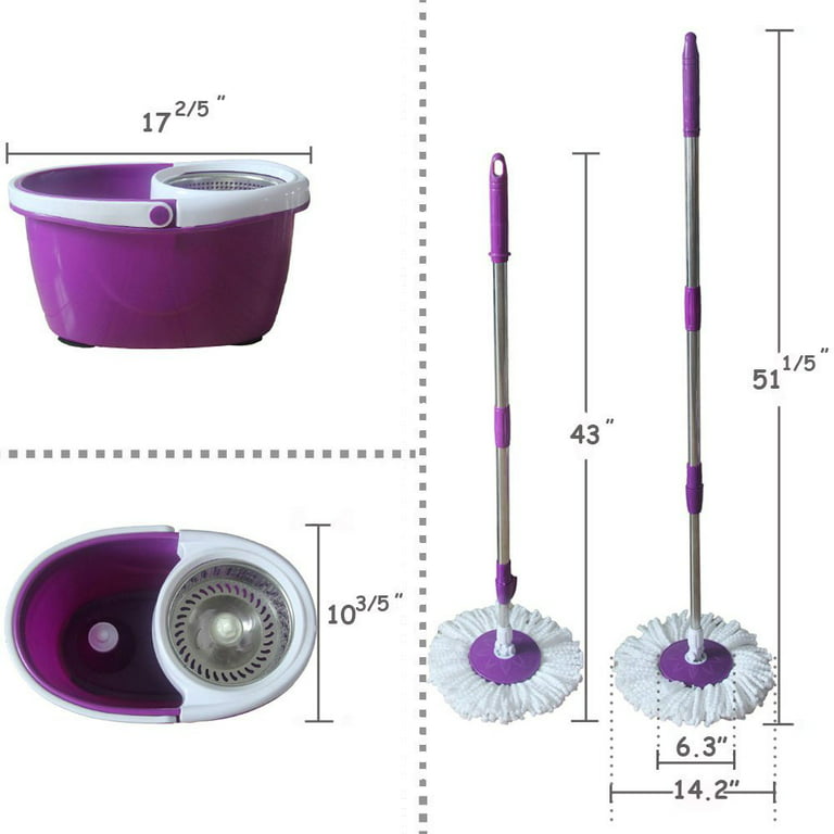 EcoGlide 360: SmartFlow Hands-Free Mop System with AquaSeparate Bucket