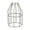 Antique Brass Finish, variant on B&P LampĀ® Slip On Bulb Cage, Satin Nickel Finish