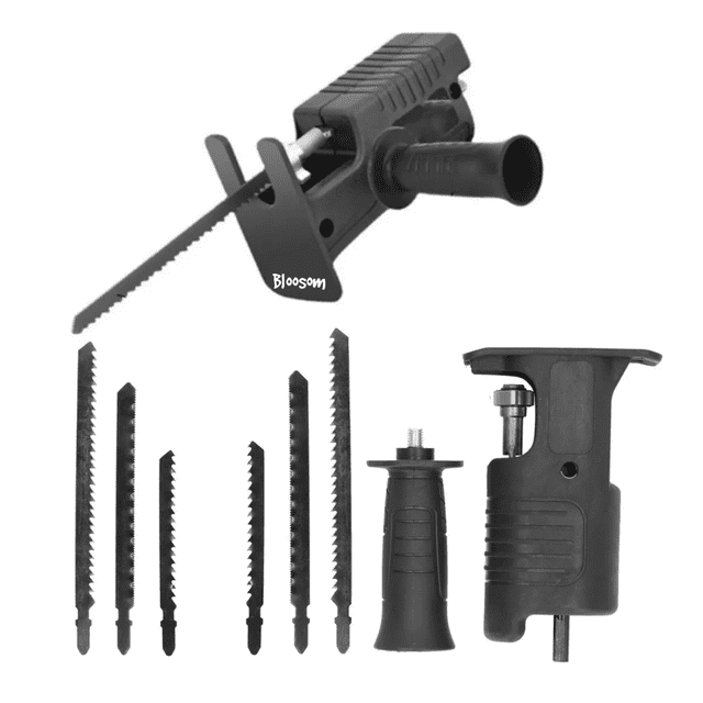 Kit Adaptador De Taladro Bloosom A Sierra Recíproca Negro