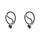 thumbnail image 1 of Sidaley Cordón para teléfono móvil, correa cruzada para el cuello, colgante ajustable, mosquetón para cámara de teléfono inteligente, Negro 2piezas, 1 of 6