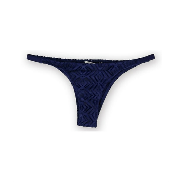 Roxy Womens Mini Pant 2 Bikini Swim Bottom Azul Small