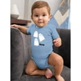 thumbnail image 2 of Boo. Happy Ghost Friends Bodysuit Infant -Image by Shutterstock,  12 Months, 2 of 4