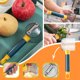 thumbnail image 2 of Moyic Pelador de tazas para recoger, rebanador de acero inoxidable, herramientas de cocina para rebanar con caja de almacenamiento, accesorios para Cocina y Comedor Moyic HA060783-00B, 2 of 6