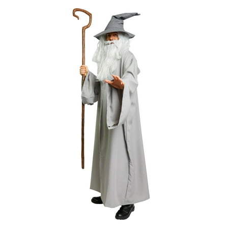 Men's Silver Gandalf Costume Robe Medium