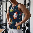 thumbnail image 5 of Honeii Spaceships and Stars Pattern Men's Workout Tank Top Casual Sleeveless Gym Muscle Shirts Bodybuilding Tee-3X-Large, 5 of 7