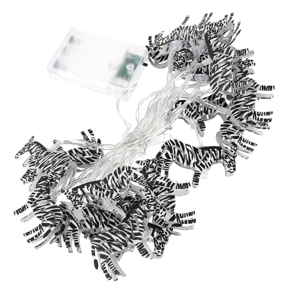 AURARMLET 1 Set Festoon Lights Iron Zebra Home Accessories Multi Colored Holiday Season