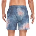 thumbnail image 2 of FORMRS Mens Swim Trunks Mesh Liner Quick Dry Casual Beach Board Shorts with Pockets, Sizes S-2XL, Trees in The Night, 2 of 9
