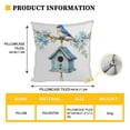 thumbnail image 2 of Djunllk Easter Pillow Covers 17x17, Spring Cozy & Breathable Holiday Home Farmhouses Decorative Pillowcases, 2 of 5