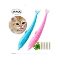 thumbnail image 3 of Cats Toothbrush, Cat Fish Shape Tooth Cleaning Toy, Catnip Cat Toy, Catnip Toy, Cat Toothbrush, Fish Cat Toy, Toothbrush for Cats, Chewing Tooth Cleaning Toy, 3 of 8