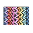 thumbnail image 3 of CADecor Floral Flowers Chevron Throw Blanket Bed Sofa Blanket 58x80 inches, 3 of 3