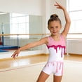 thumbnail image 2 of Miaoju Gymnastics Leotards for Girls Sparkly One-Piece Pro Kids Unitard Biketards with Shorts, 2 of 6