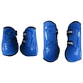 thumbnail image 3 of 4 Uds botas de caballo soporte protector de pierna para saltar montar accesorios ecuestres azul XXL, 3 of 8