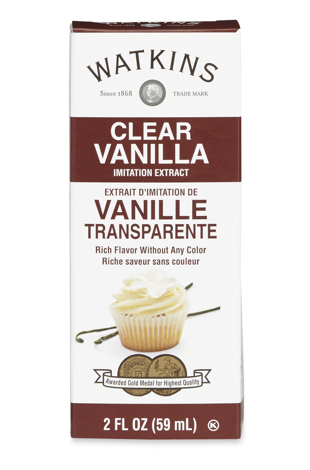 Watkins Clear Vanilla Flavor Extract, 2 Fl Oz (Pack of 1)