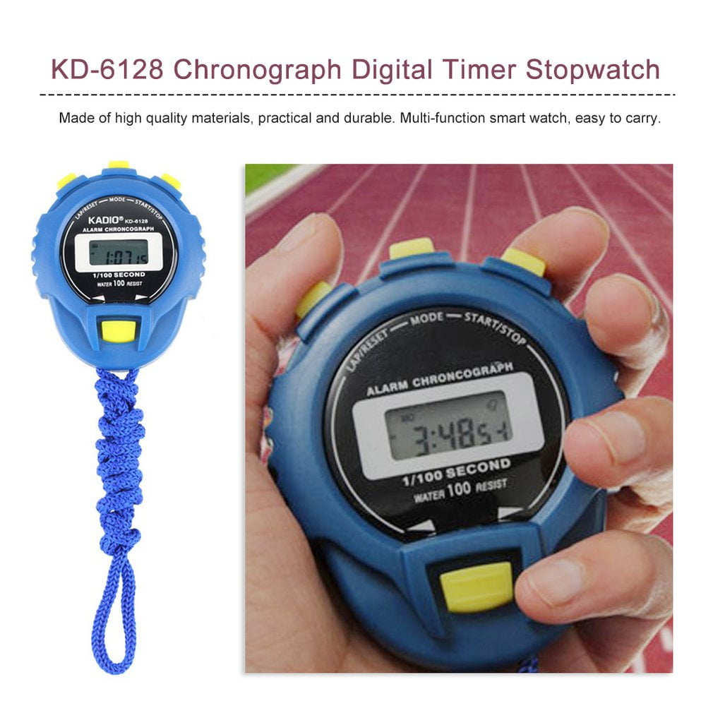 KD6128 Chronograph Digital Timer Stopwatch Sport Counter Odometer
