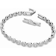 Angelic Silvertone and Crystal Bracelet