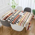 thumbnail image 2 of Yayeee Tablecloths 54" x 54" Rectangle Wrinkle Resistant Party Table Cover, Brown Abstract Dots, 2 of 8