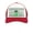 red/white, variant on TeeStars - Alien Reindeer Abduction Ugly Christmas Trucker Hat Mesh Cap One Size red/white