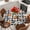 black, variant on Fall Pumpkins Round Tablecloth, Fitted Table Cover with Elastic for 55"-60" Round Tables, Thanksgiving Daisy Autumn Leaves Country Table Cloth Outdoor Indoor Dinning Party Waterproof Tablecloths