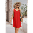 thumbnail image 4 of Women'S Summer Beach Vacation Dress Red M, 4 of 9
