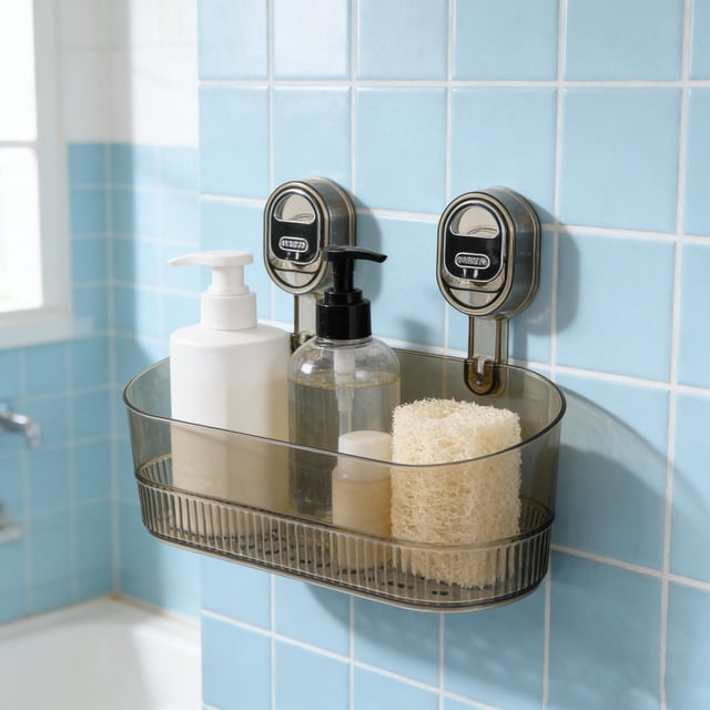 BESTYASH 2Ud Repisa De Pared Con Ventosa Para Organizador Multiespacio Sin Taladro