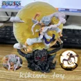 thumbnail image 1 of Figura de One Piece Monkey D Luffy Moon con luz para niños, lindas figuras de acción, figura de PVC Gear5, modelo de estatua, juguete de mantequilla, regalo, 14 cm, 1 of 5