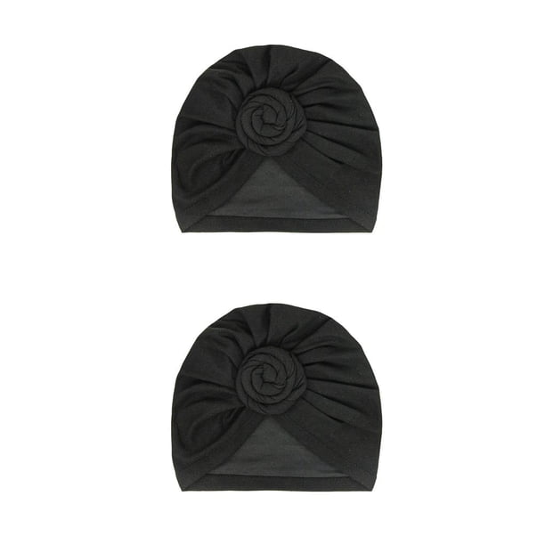 Turbante Nudo Interior Qarigey Negro 2piezas CBP383692