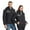 Black#7, variant on MELDVDIB Mens and Womens Heated Jackets USB-Powered Long Sleeve Puffer Jackets with 8 Adjustable Heating Areas Fashion Print Winter Warm Heated Clothing